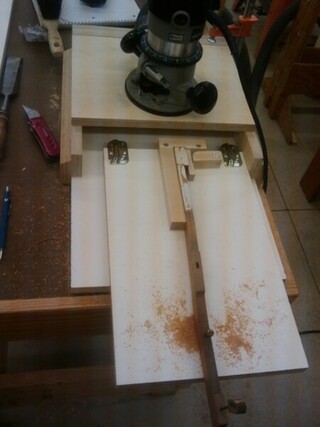 Overhead Router Jig for Planing Piano Keys